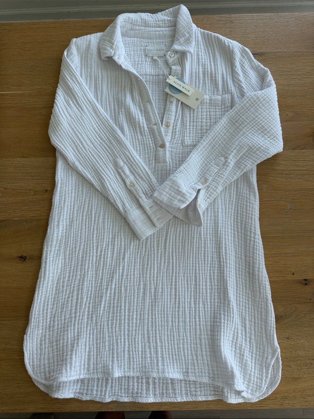 Alice Walk Triple Organic Cotton Gauze Dress NWT